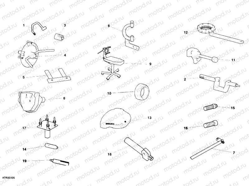 001 - WORKSHOP SERVICE TOOLS, ENGINE » UNCLASSIFIED