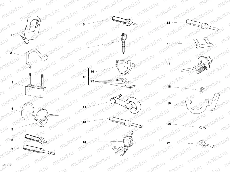 001 - WORKSHOP SERVICE TOOLS, ENGINE » UNCLASSIFIED