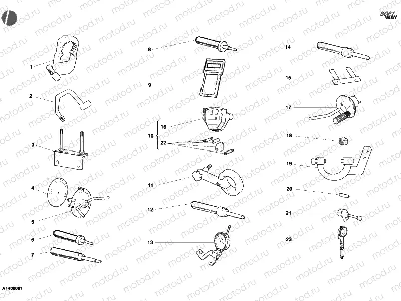 001 - WORKSHOP SERVICE TOOLS, ENGINE » UNCLASSIFIED
