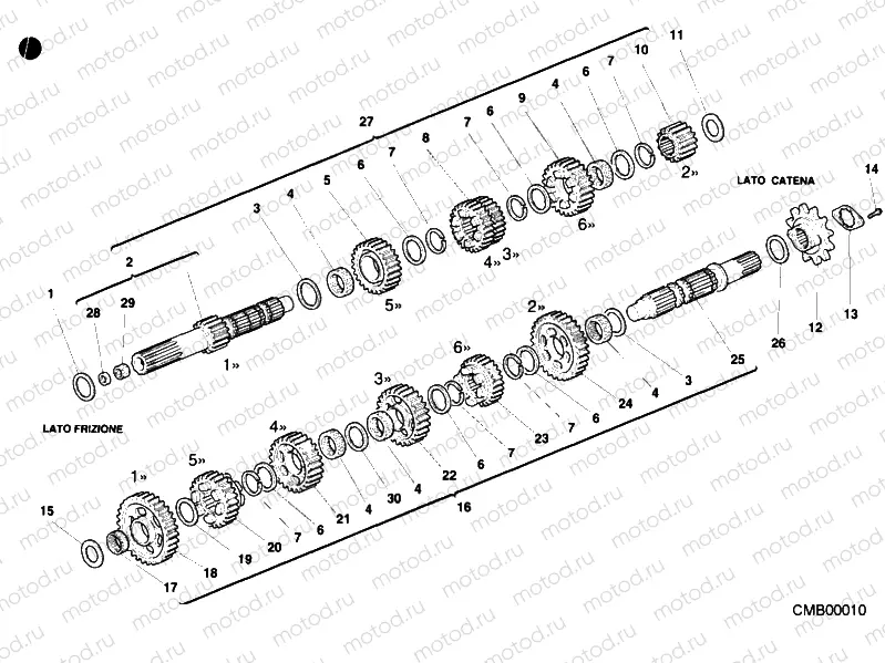 003 - SHIFT CAM - FORK » FRONT SUSPENSION