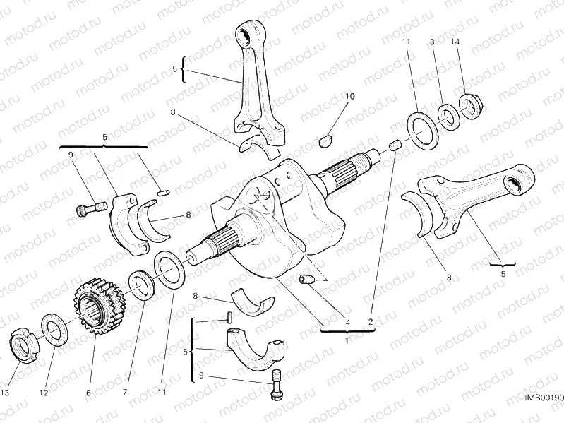006 - CONNECTING RODS » VALVE DRIVE