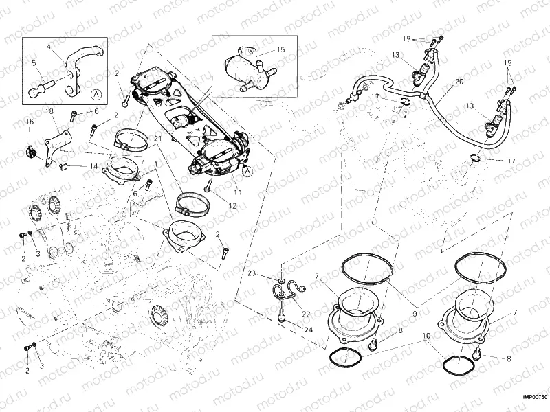 017 - THROTTLE BODY (1) » INTAKE, CARBURETTOR