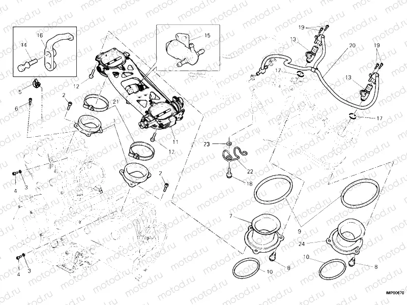 017 - THROTTLE BODY (2) » INTAKE, CARBURETTOR
