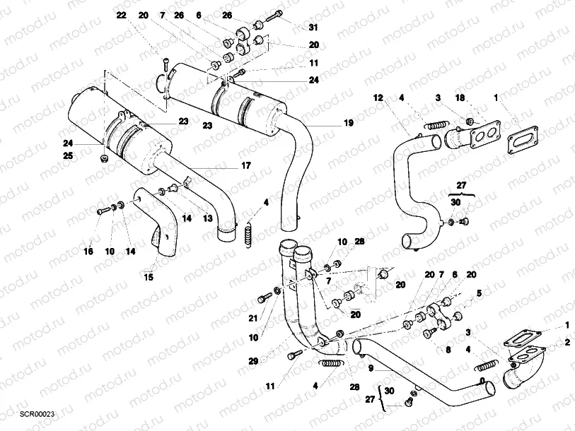 019 - EXHAUST SYSTEM » EXHAUST SYSTEM