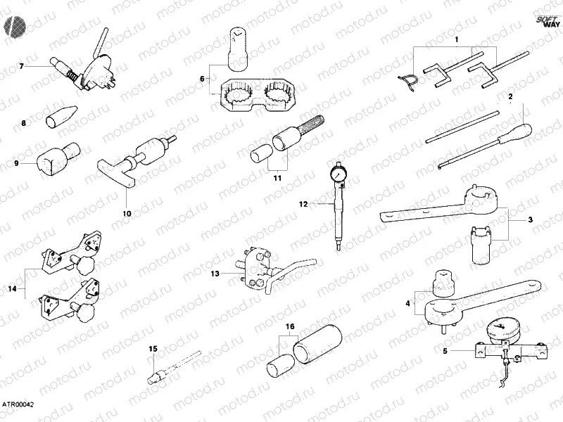 01A - WORKSHOP SERVICE TOOLS, ENGINE » UNCLASSIFIED
