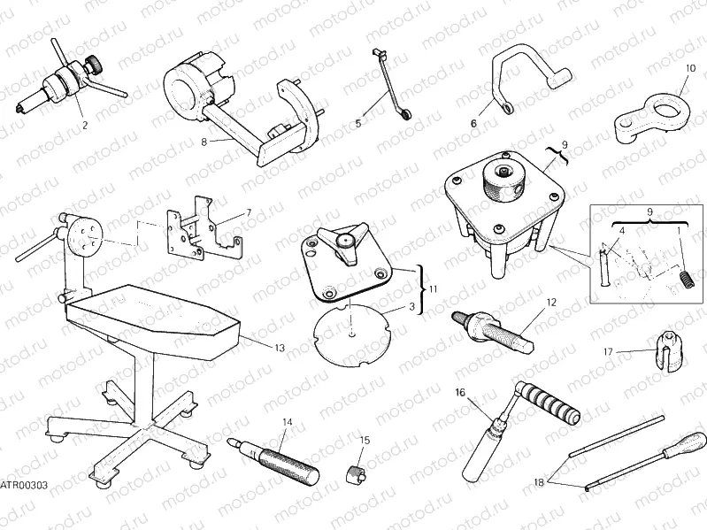 01B - WORKSHOP SERVICE TOOLS » UNCLASSIFIED