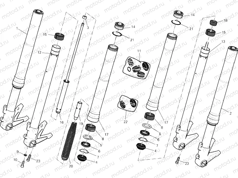 024 - FRONT FORK (1) » FRONT SUSPENSION
