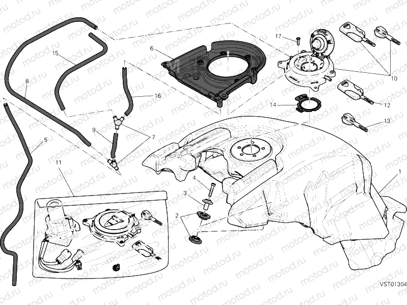 032 - FUEL TANK (1) » TANK/SEAT
