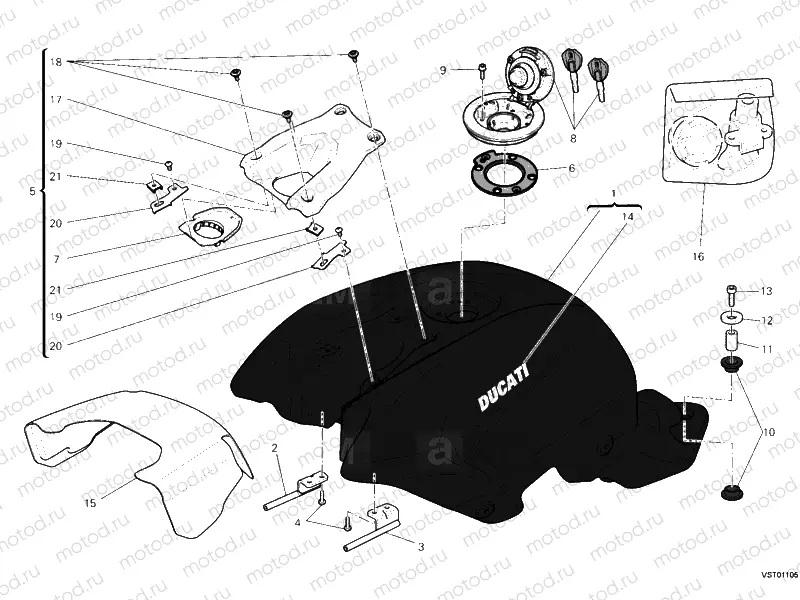 032 - FUEL TANK » TANK/SEAT