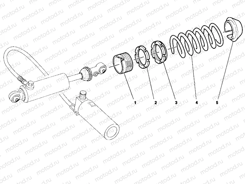 036 - REAR SHOCK ABSORBER » SWING ARM