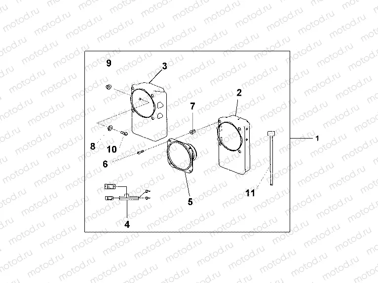 08A-54-01 FR SPEAKER SET
