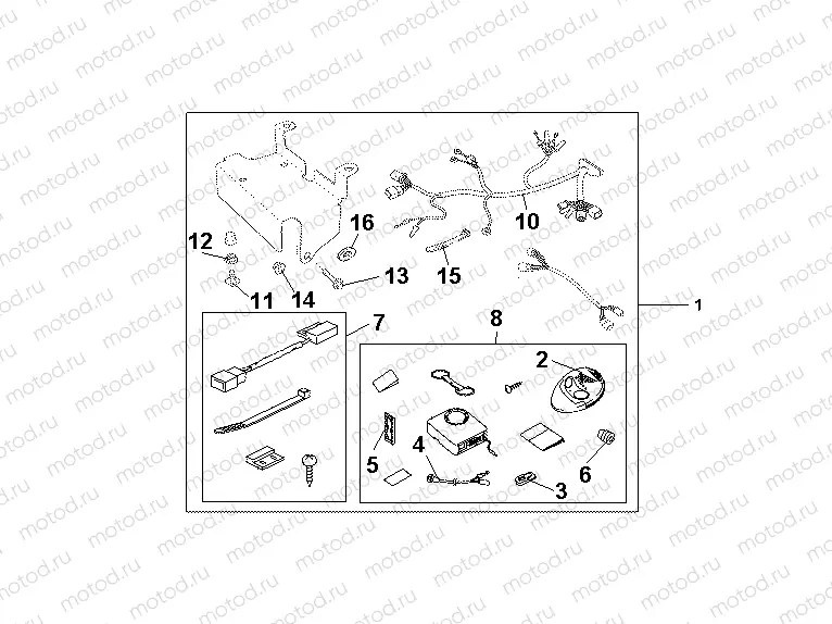 08E-55-01 SECURTITY KIT ABS VERSION