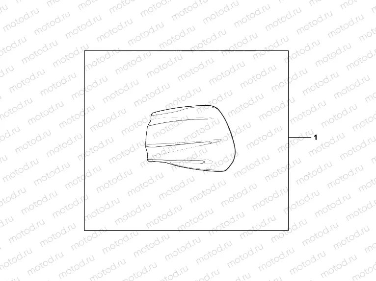 08F-48-01 AIR BOX COVER GARNISH SILVER