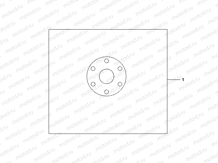 08F-48-10 CRANKCASE COVER SET SIENNE RED