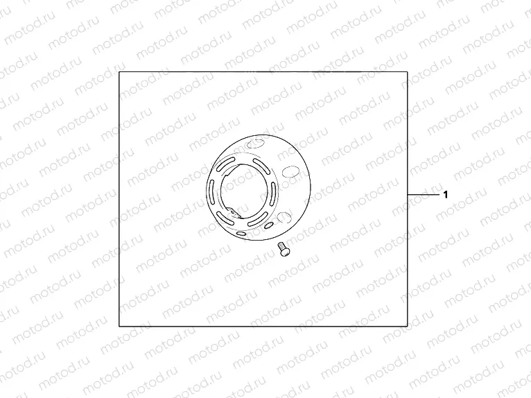 08F-53-01 MUFFLER END COVER SILVER