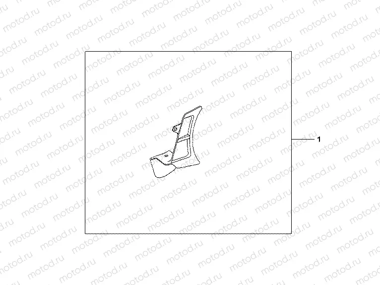 08F-62-02 REAR BRAKE AIR GUIDE TITANIUM