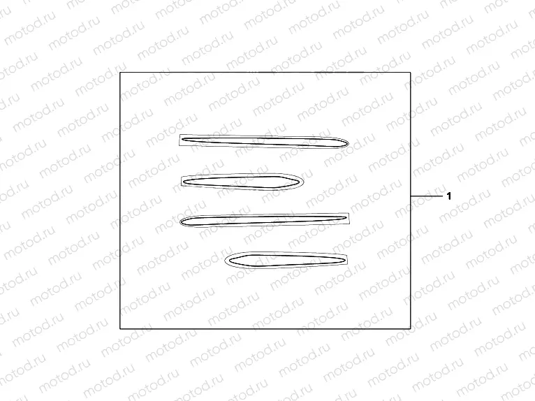 08F-63-01 KIT BODY GARNISH