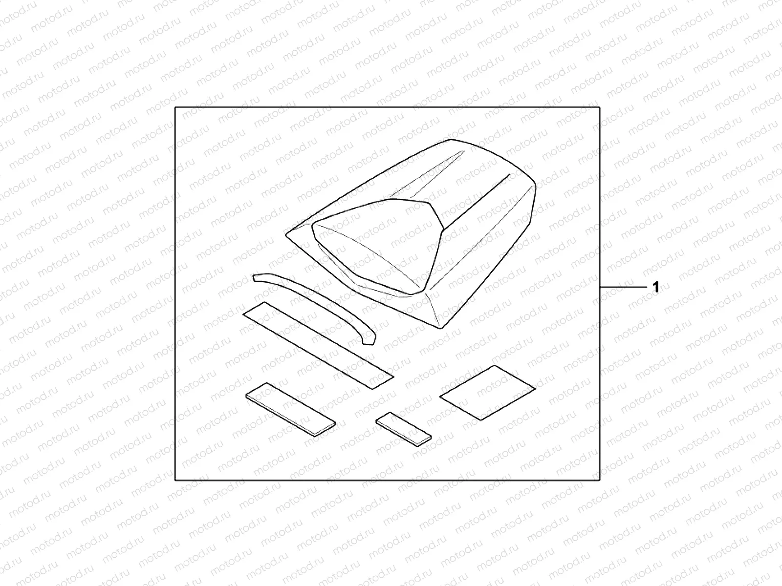 08F-72-03 KIT, SEAT C * NHB01 *