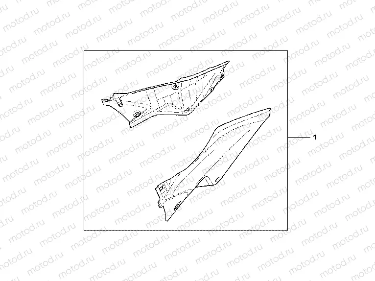 08F-73-01 SIDE COVER SET