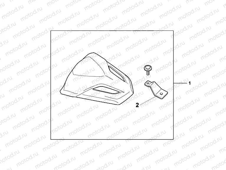 08F-74-01 REAR SEAT COWL COOL WHITE