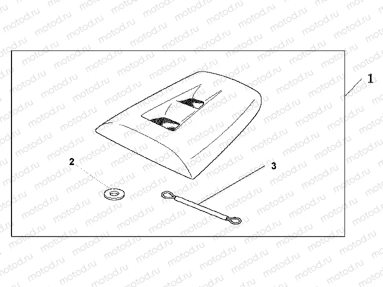 08F-74-01 SEAT COWL * NH1 *