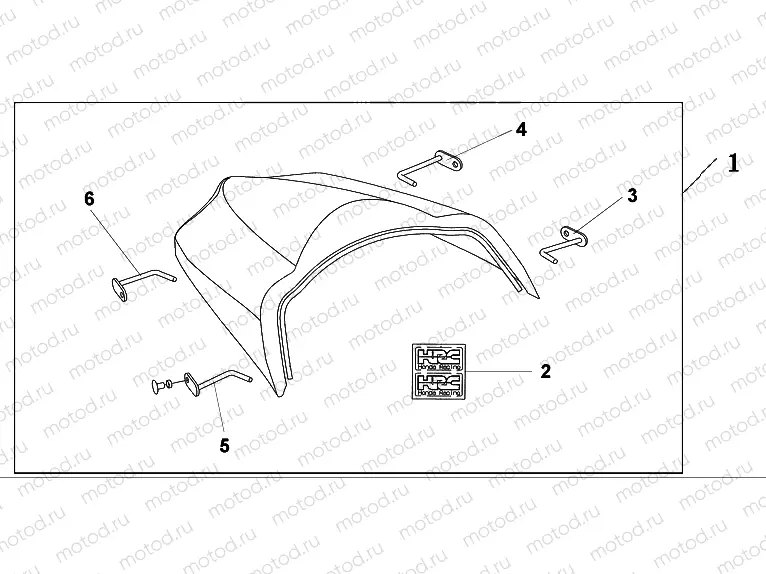 08F-74-03 REAR SEAT COWL