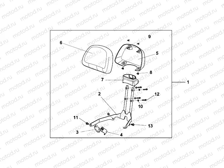 08F-75-02 BACKREST * NHA95M *