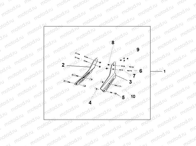 08F-75-03 BACKREST - REAR CARRIER STAY