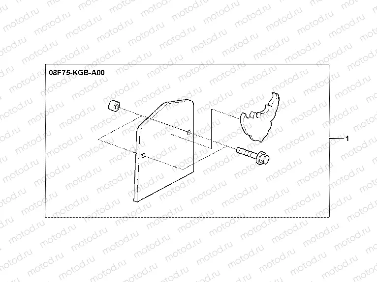 08F-75-03 CH BACKREST WHTH