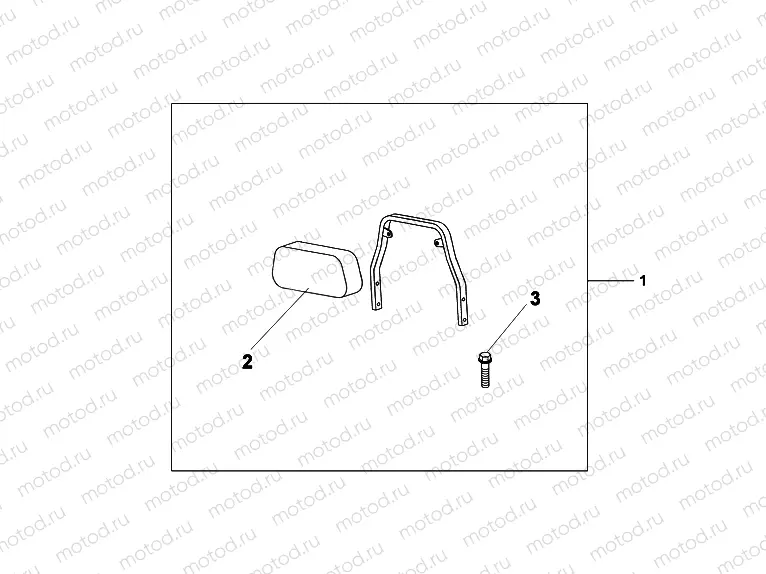 08F-75-04 CH BACKREST WHTH