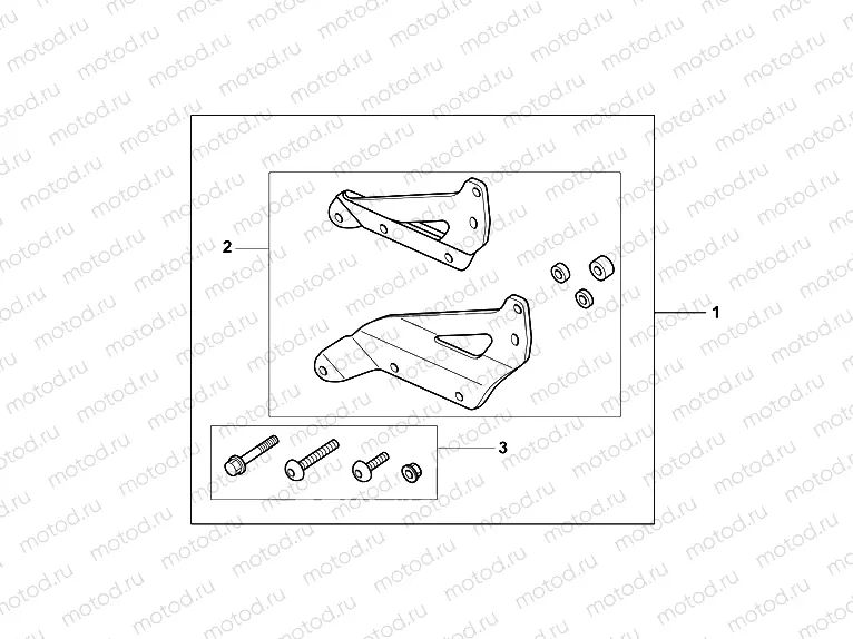 08F-75-09 BACKREST MOUNT BRACKET