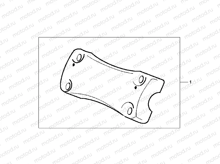 08F-81-02 CHROME HANDLE CLAMP
