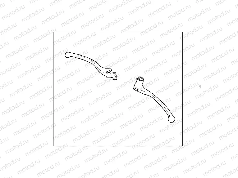 08F-81-02 CROME LEVER KIT
