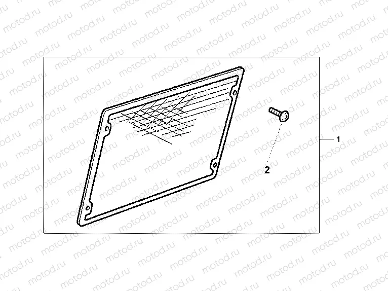 08F-81-04 CHROME RADIATOR SCRE
