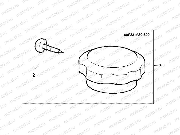 08F-83-01 CHRM RADIATOR CAP