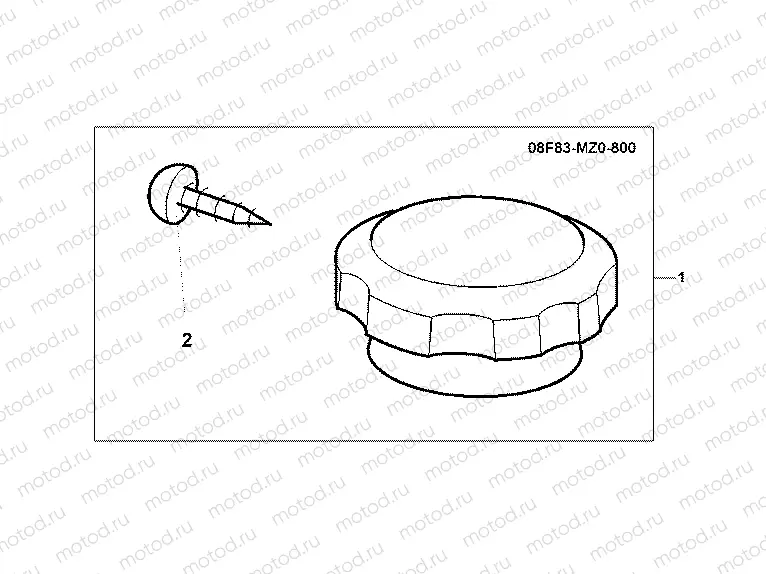 08F-83-01 CHRM RADIATOR CAP