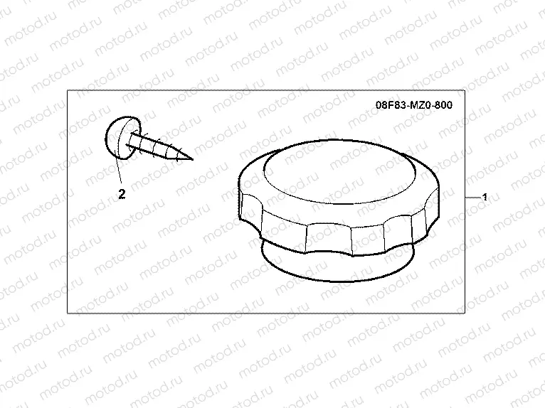 08F-83-01 CHRM RADIATOR CAP