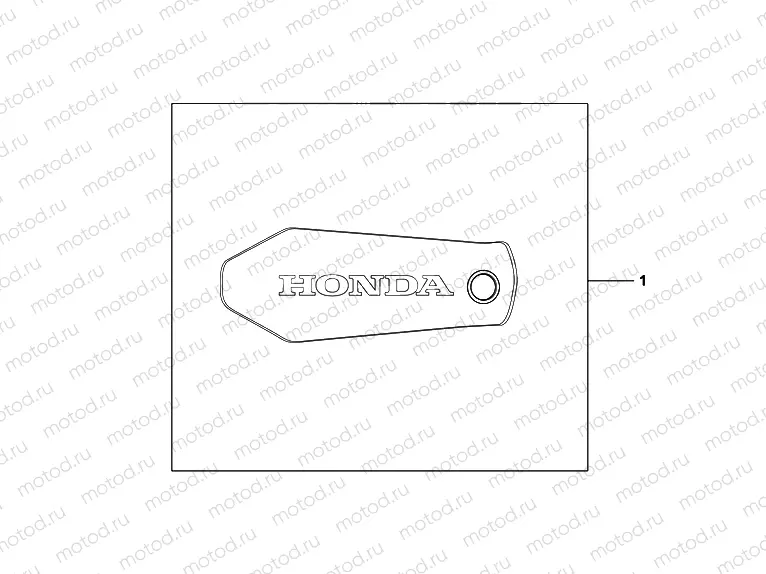 08F-83-01 TRANSMISSION COVER GARNISH SILVER