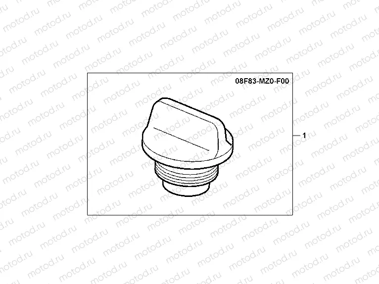 08F-83-02 CHROME OIL CAP