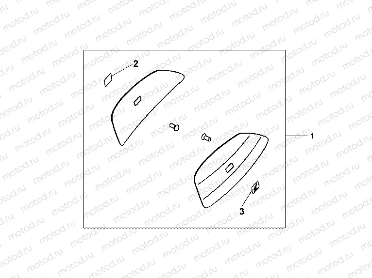 08F-84-03 COLOR PANEL SET HIGHLAND GREEN MET