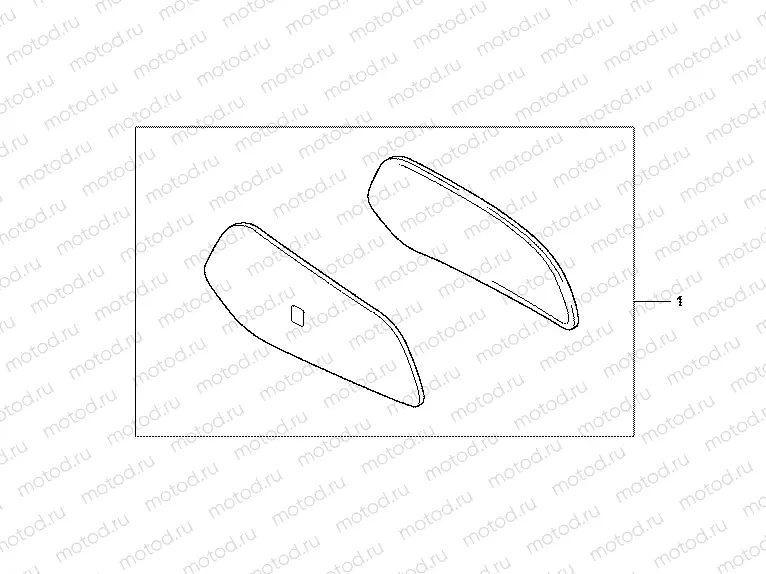 08F-84-14 29 LITER PANNIER COLOR PANEL SET Y199M