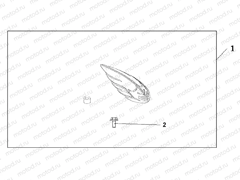 08F-85-01 FRONT MUDGUARD ORNAMENT