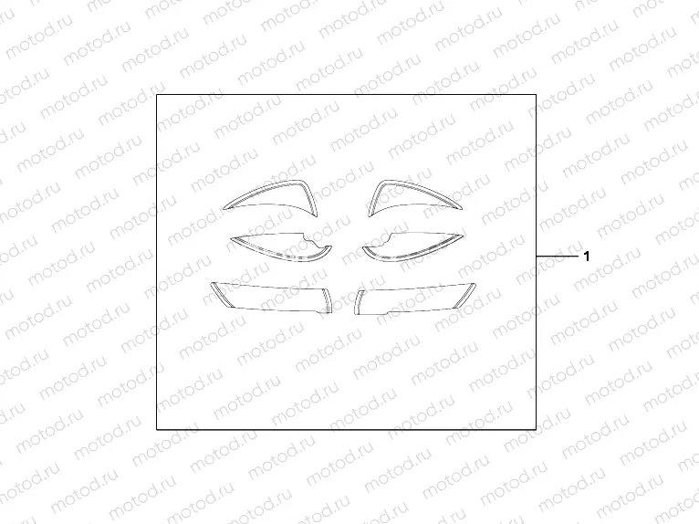 08F-85-01 SPORTS BODY STICKER SET