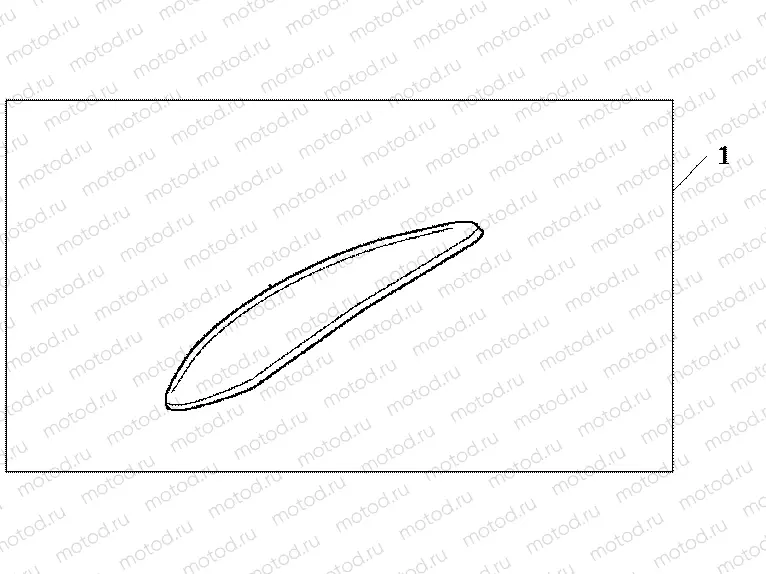 08F-85-02 FR.MUDGUARD ORNAMENT