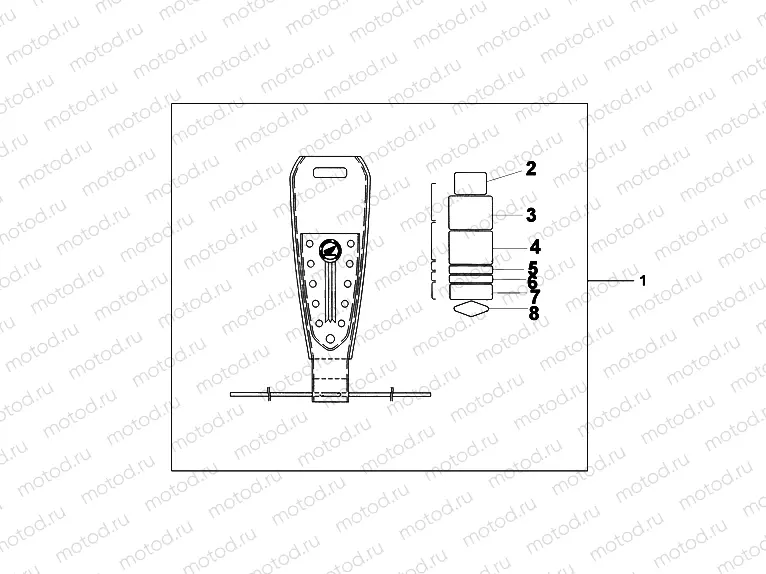 08F-86-02 LEATHER TANKBELT (STUDDED)