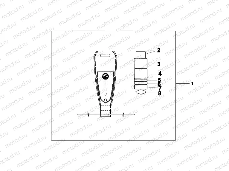 08F-86-03 LEATHER TANK PANE