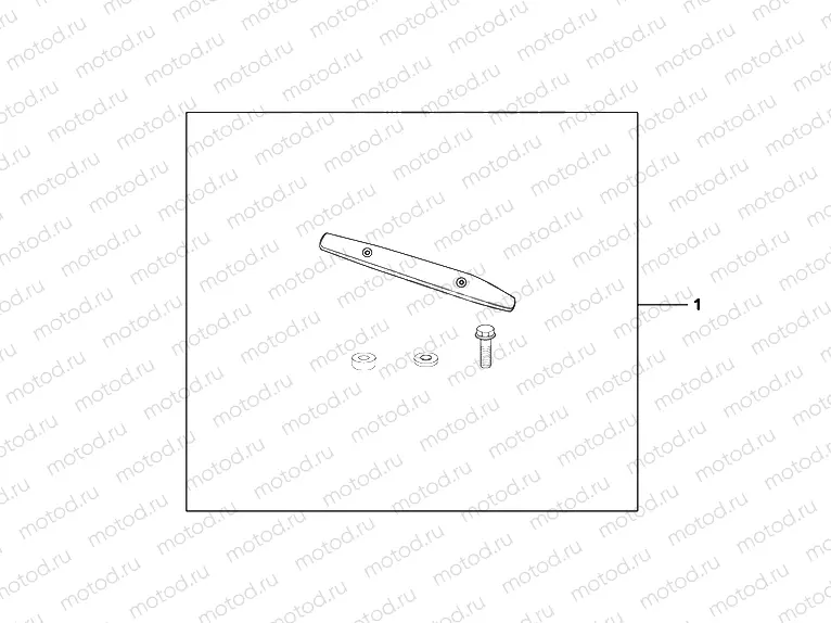08F-88-01 KIT MUFFLER GARNISH SILVER