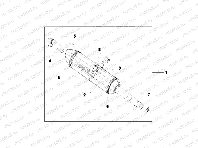 08F-88-01 TITANIUM MUFFLER