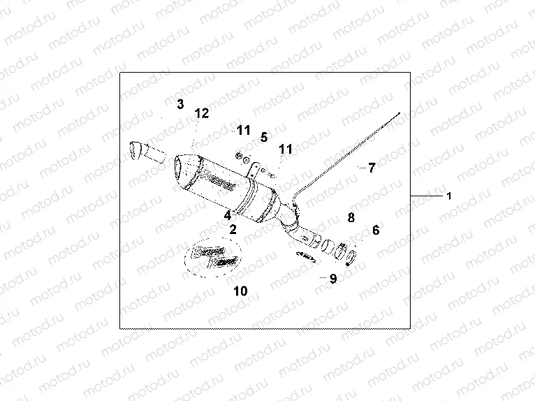 08F-88-01 TITANIUM SLIPON EXH VFR1200F