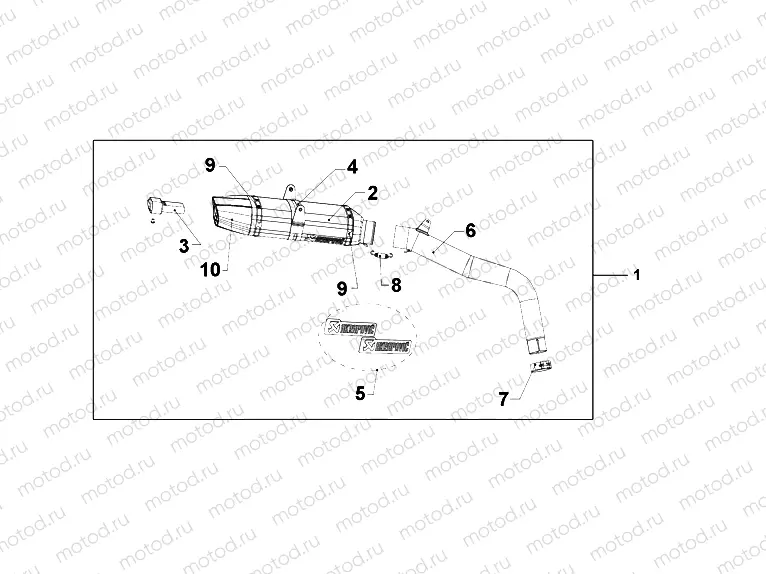08F-88-01 TITANIUM SLIPON EXHAUST CBR600